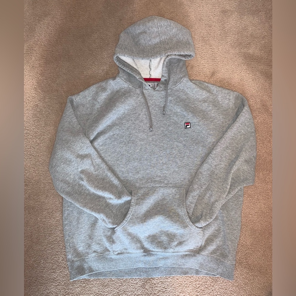 Grey FILA hoodie size M